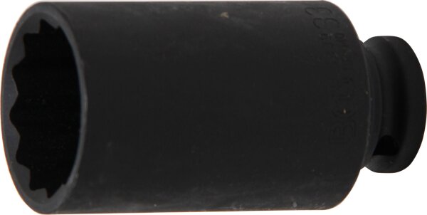 Kraft-Steckschlüssel-Einsatz Zwölfkant, tief | Antrieb Innenvierkant 12,5 mm (1/2") | SW 33 mm