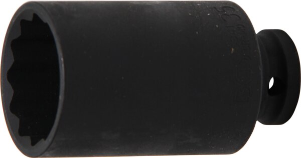 Kraft-Steckschlüssel-Einsatz Zwölfkant, tief | Antrieb Innenvierkant 12,5 mm (1/2") | SW 35 mm