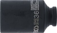 Kraft-Steckschlüssel-Einsatz Zwölfkant, tief | Antrieb Innenvierkant 12,5 mm (1/2") | SW 36 mm