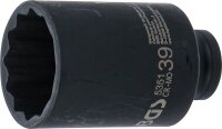 Kraft-Steckschlüssel-Einsatz Zwölfkant, tief | Antrieb Innenvierkant 12,5 mm (1/2") | SW 39 mm