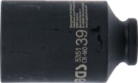 Kraft-Steckschlüssel-Einsatz Zwölfkant, tief | Antrieb Innenvierkant 12,5 mm (1/2") | SW 39 mm
