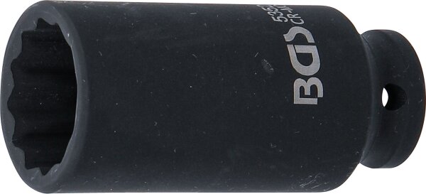Kraft-Steckschlüssel-Einsatz Zwölfkant, tief | Antrieb Innenvierkant 12,5 mm (1/2") | SW 28 mm