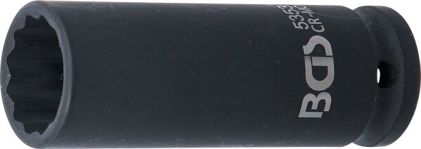 Kraft-Steckschlüssel-Einsatz Zwölfkant, tief | Antrieb Innenvierkant 12,5 mm (1/2") | SW 21 mm