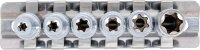 Steckschlüssel-Einsatz-Satz E-Profil, tief | Antrieb innenvierkant 6,3 mm (1/4") | SW E4 - E10 | 6-tlg.