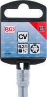 Steckschlüssel-Einsatz E-Profil | Antrieb Innenvierkant 6,3 mm (1/4") | SW E7