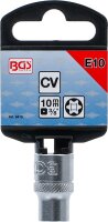 Steckschlüssel-Einsatz E-Profil | Antrieb Innenvierkant 10 mm (3/8") | SW E10