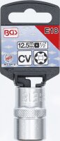 Steckschlüssel-Einsatz E-Profil | Antrieb Innenvierkant 12,5 mm (1/2") | SW E18