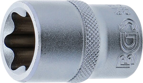Steckschlüssel-Einsatz E-Profil | Antrieb Innenvierkant 12,5 mm (1/2") | SW E22