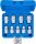 Steckschlüssel-Einsatz-Satz E-Profil | Antrieb Innenvierkant 12,5 mm (1/2") | SW E10 - E24 | 9-tlg.