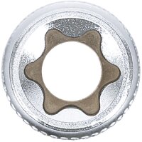 Steckschlüssel-Einsatz E-Profil, tief | Antrieb Innenvierkant 12,5 mm (1/2") | SW E16