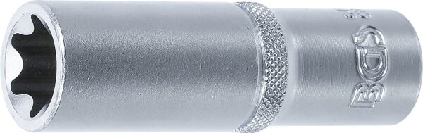 Steckschlüssel-Einsatz E-Profil, tief | Antrieb Innenvierkant 12,5 mm (1/2") | SW E20