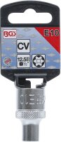 Steckschlüssel-Einsatz E-Profil | Antrieb Innenvierkant 12,5 mm (1/2") | SW E10