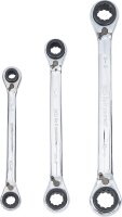 Ratschen-Ringschlüssel-Satz | 4-in-1 | SW 8 x 9 - 18 x 19 mm