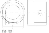 Nabenmuttern-Schlüssel | Achtkant | für R.O.R. Anhänger | SW 127 mm