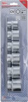 Steckschlüssel-Einsatz-Satz, Zwölfkant | Antrieb Innenvierkant 12,5 mm (1/2") | SW 24 - 38 mm | 6-tlg.