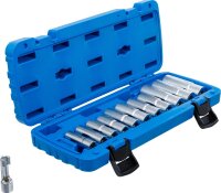 Spezial-Steckschlüssel-Einsatz-Satz, geschlitzt | Antrieb Innenvierkant 10 mm (3/8") | SW 8 - 19 mm | 12-tlg.