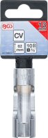 Spezial-Steckschlüssel-Einsatz, geschlitzt | Antrieb Innenvierkant 10 mm (3/8") | SW 13 mm