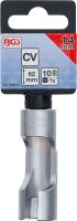 Spezial-Steckschlüssel-Einsatz, geschlitzt | Antrieb Innenvierkant 10 mm (3/8") | SW 14 mm