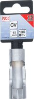 Spezial-Steckschlüssel-Einsatz, geschlitzt | Antrieb Innenvierkant 10 mm (3/8") | SW 15 mm