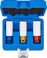 Kraft-Schoneinsatz-Satz | Antrieb Innenvierkant 12,5 mm (1/2") | SW 17 / 19 / 21 mm | 3-tlg.