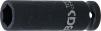 Kraft-Steckschlüssel-Einsatz Sechskant, tief | Antrieb Innenvierkant 12,5 mm (1/2") | SW 15 mm