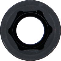 Kraft-Steckschlüssel-Einsatz Sechskant, tief | Antrieb Innenvierkant 12,5 mm (1/2") | SW 15 mm