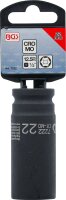 Kraft-Steckschlüssel-Einsatz Sechskant, tief | Antrieb Innenvierkant 12,5 mm (1/2") | SW 22 mm