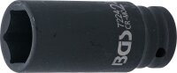 Kraft-Steckschlüssel-Einsatz Sechskant, tief | Antrieb Innenvierkant 12,5 mm (1/2") | SW 24 mm