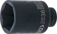 Kraft-Steckschlüssel-Einsatz Sechskant, tief | Antrieb Innenvierkant 12,5 mm (1/2") | SW 36 mm