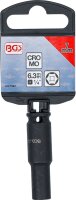 Kraft-Steckschlüssel-Einsatz Sechskant, tief | Antrieb Innenvierkant 6,3 mm (1/4") | SW 7 mm