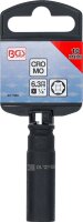 Kraft-Steckschlüssel-Einsatz Sechskant, tief | Antrieb Innenvierkant 6,3 mm (1/4") | SW 10 mm