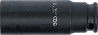 Kraft-Steckschlüssel-Einsatz Sechskant, tief | Antrieb Innenvierkant 6,3 mm (1/4") | SW 13 mm