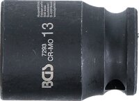 Kraft-Steckschlüssel-Einsatz Sechskant | Antrieb Innenvierkant 6,3 mm (1/4") | SW 13 mm