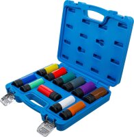 Kraft-Schoneinsatz-Satz | Antrieb Innenvierkant 12,5 mm (1/2") | SW 15 - 27 mm und Spezial-Radschrauben | 11-tlg.