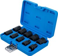 Kraft-Steckschlüssel-Einsatz-Satz Sechskant | Antrieb Innenvierkant 12,5 mm (1/2") | SW 3/8 - 15/16" | Zollgrößen | 10-tlg.