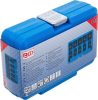Kraft-Steckschlüssel-Einsatz-Satz Sechskant | Antrieb Innenvierkant 12,5 mm (1/2") | SW 3/8 - 15/16" | Zollgrößen | 10-tlg.