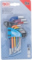 Winkelschlüssel-Satz | Multicolour | kurz | Innensechskant 1,5 - 10 mm | 9-tlg.
