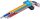 Winkelschlüssel-Satz | Multicolour | extra lang | T-Profil (für Torx) T10 - T50 | 9-tlg.