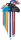 Winkelschlüssel-Satz | Multicolour | extra lang | T-Profil (für Torx) T10 - T50 | 9-tlg.