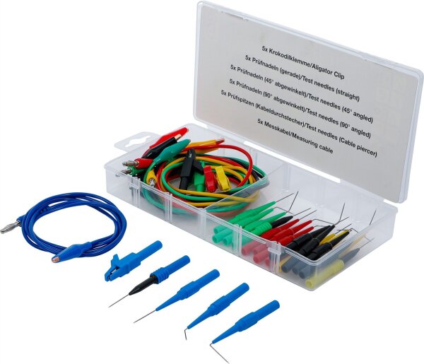 Messkabel- und Prüfspitzen-Satz | 30-tlg.
