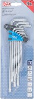 Winkelschlüssel-Satz | extra lang | TS-Profil (für Torx Plus) TS10 - TS50 | 9-tlg.