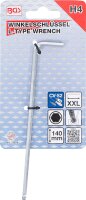 Winkelschlüssel | extra lang | Innensechskant / Innensechskant mit Kugelkopf 4 mm