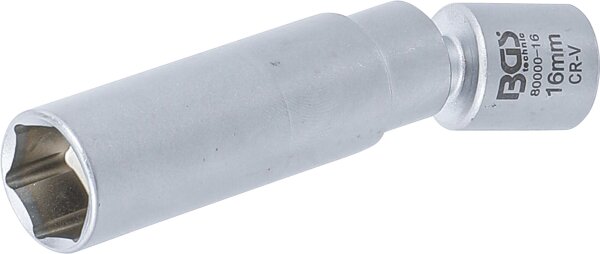 Glüh- und Zündkerzen-Gelenk-Einsatz | Antrieb Innenvierkant 10 mm (3/8") | SW 16 mm