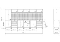 Schrankwand-System | Kompakt | Holz | 6 Module
