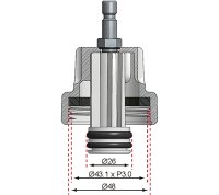Adapter Nr. 7 für Art. 8027, 8098 | für Alfa Romeo, Citroën, Fiat, Mini, Peugeot, Renault, Saab