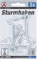 Sturmhaken | 4,0 x 80 mm | 2-tlg.