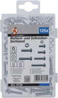 Muttern- und Schrauben-Sortiment | metrisch | M4 / M5 | 126-tlg.