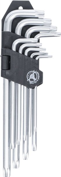 Winkelschlüssel-Satz | lang | T-Profil (für Torx) | T10 - T50 | 9-tlg.