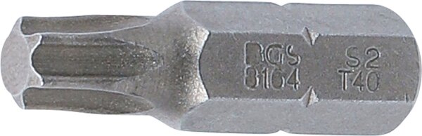 Bit | Länge 30 mm | Antrieb Außensechskant 8 mm (5/16") | T-Profil (für Torx) T40
