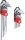 Winkelschlüssel-Satz | lang | T-Profil (für Torx) T10 - T50 / Innensechskant 1,5 - 10 mm | 18-tlg.